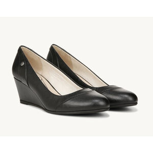 LifeStride Women's Heirloom Black Dreams Wedge Pumps Shoe Heels Size 8M NIB